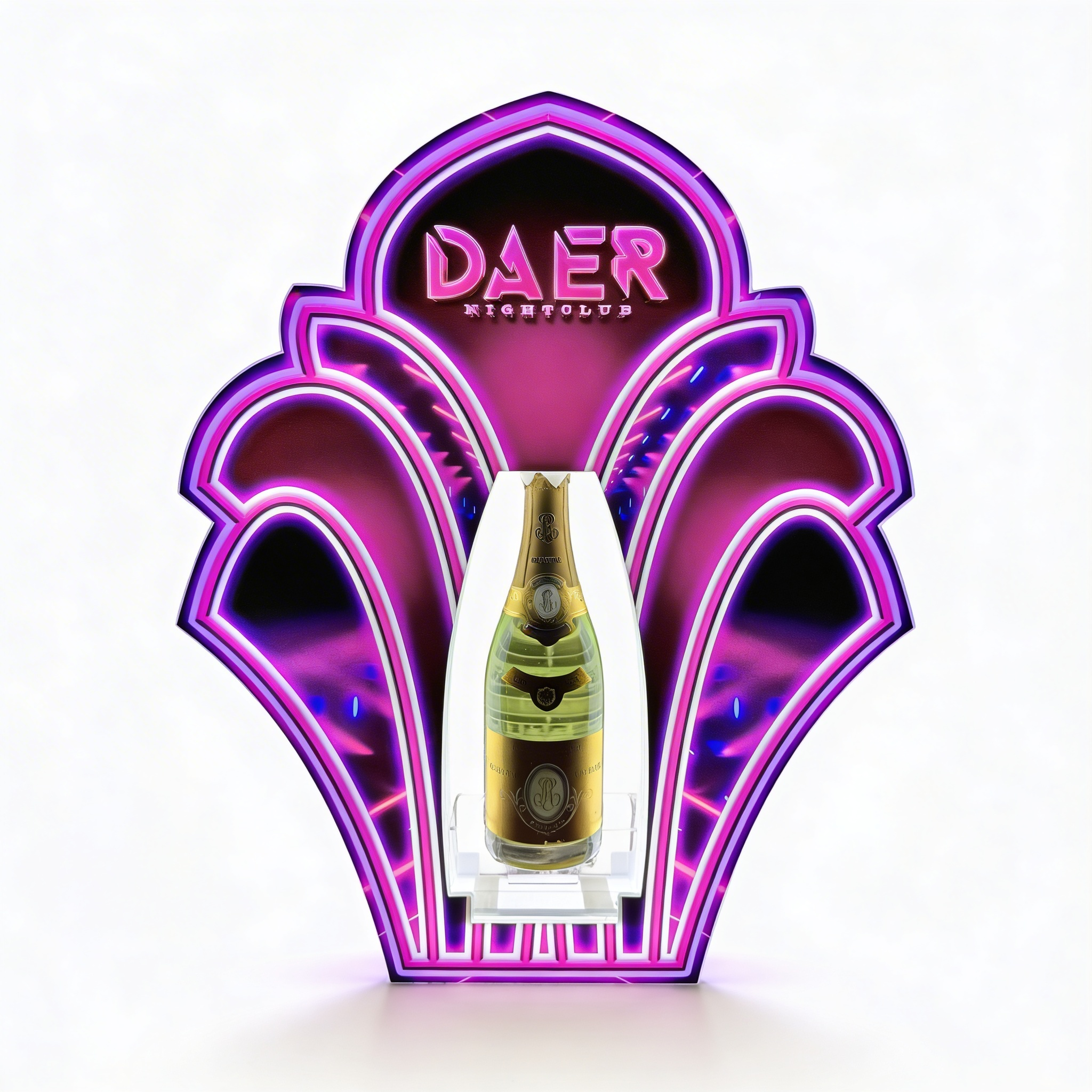Art Deco LED Bottle Presenter