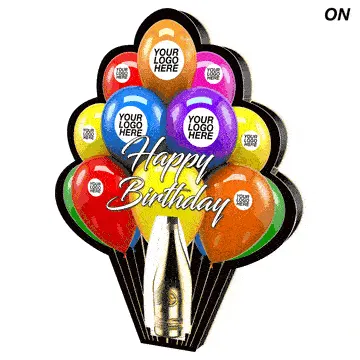 Birthday Balloon LED Bottle Presenter