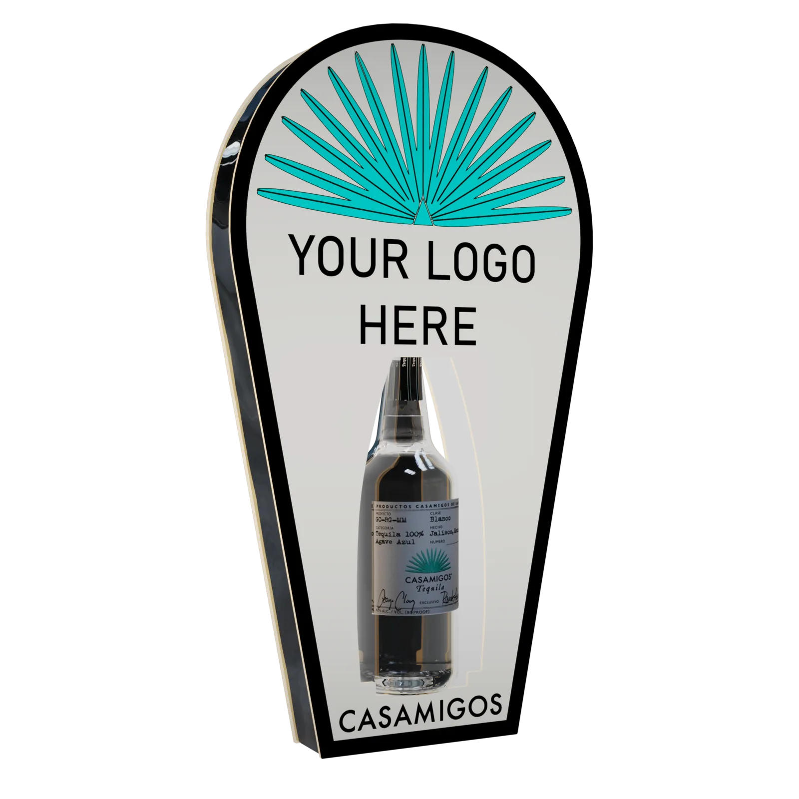 Click to enlarge Customizable Casamigos Tequila Bottle Presenter