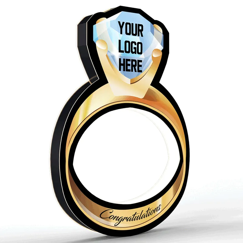 LED Illuminated Wedding Ring Prop