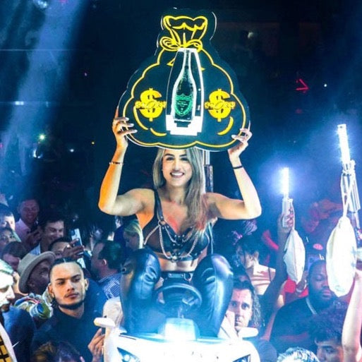 Money Bag LED Bottle Presenter