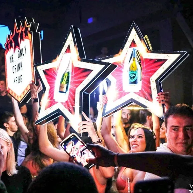 Click to enlarge Star LED Bottle Presenter