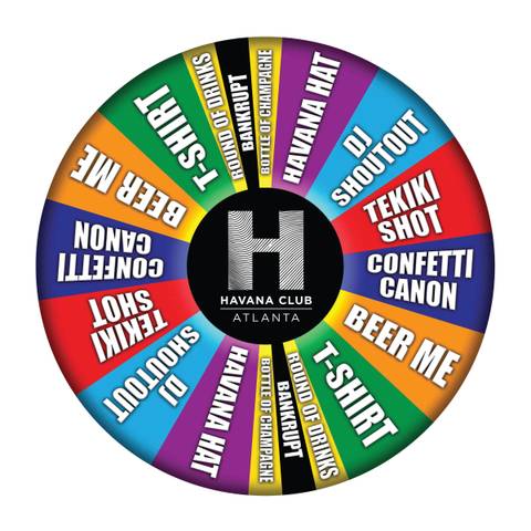 LED Nightclub Wheel of Fortune