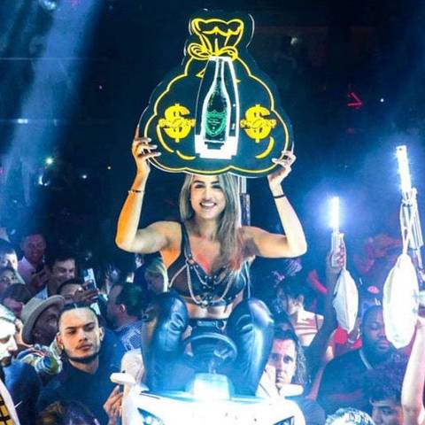 Money Bag LED Bottle Presenter